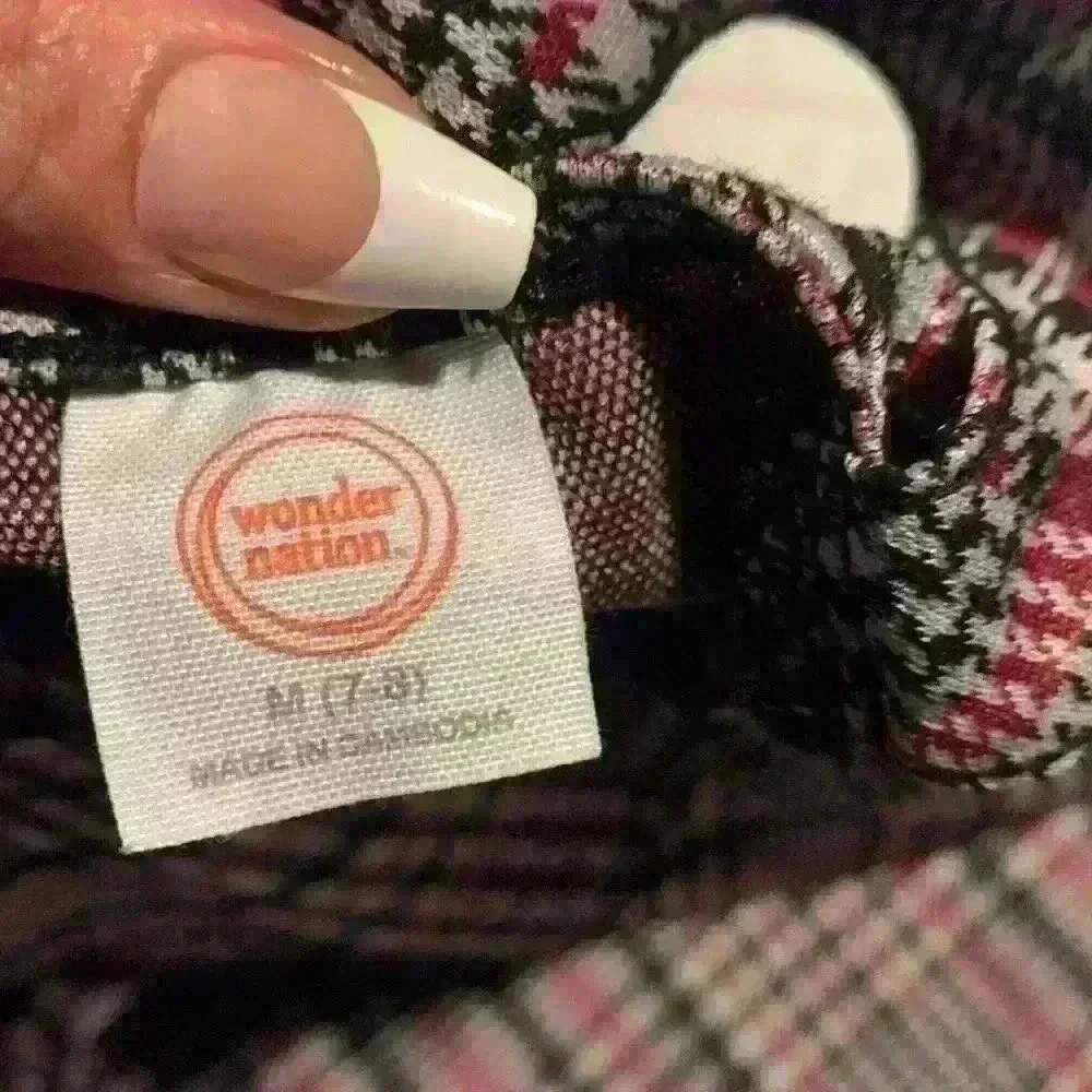 Girl Dress plaid size 7/8